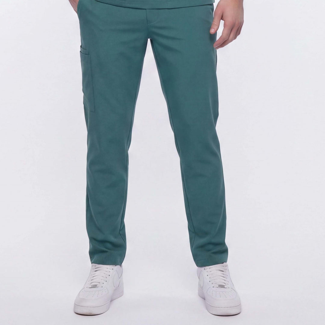 Likralı Zipper Seri Erkek Cerrahi Yeşili Üniforma Alt
