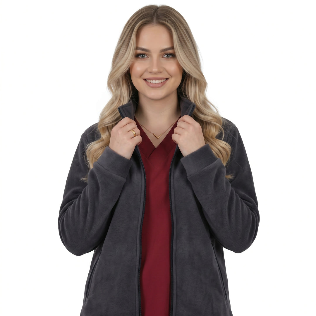 Ameliyathane Ceketi Gri Polar