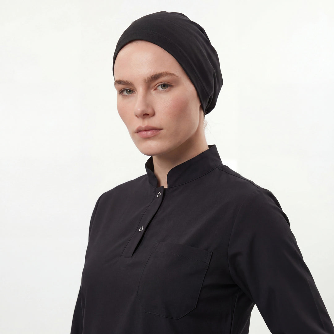 Siyah Doktor Hemşire Bonesi - Unisex