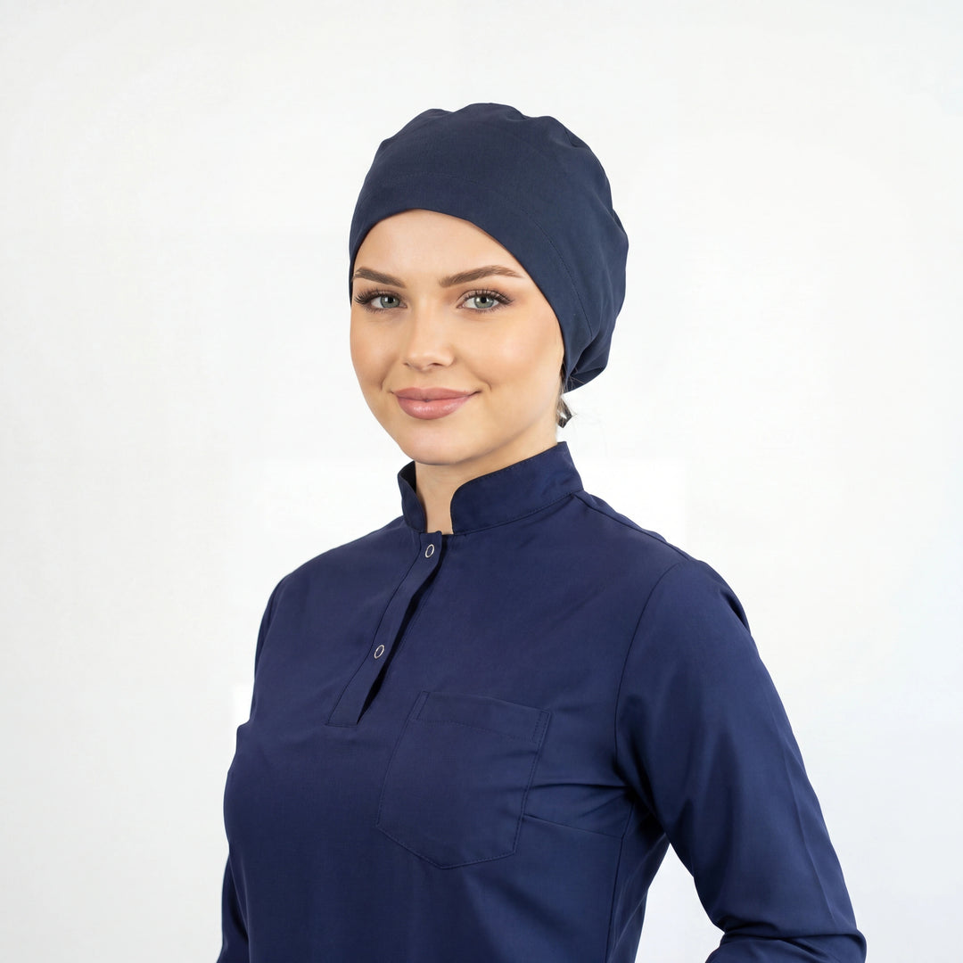 Lacıvert Doktor Hemşire Bonesi - Unisex