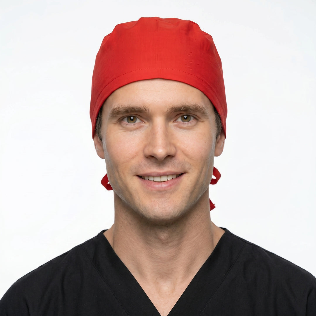 Kırmızı Doktor Hemşire Bonesi - Unisex