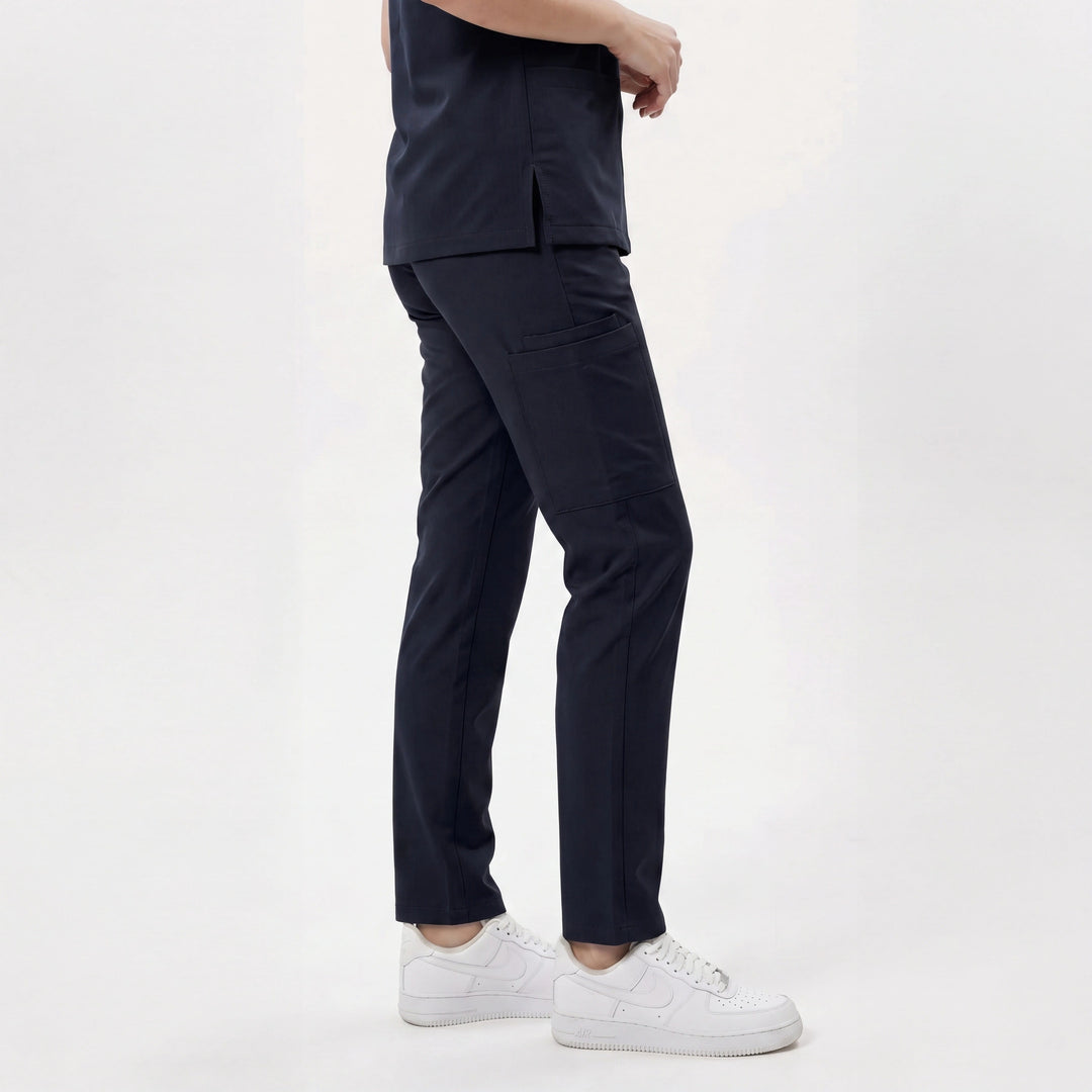 Premium Likralı Zipper Seri Kadın Lacıvert Üniforma Takımı