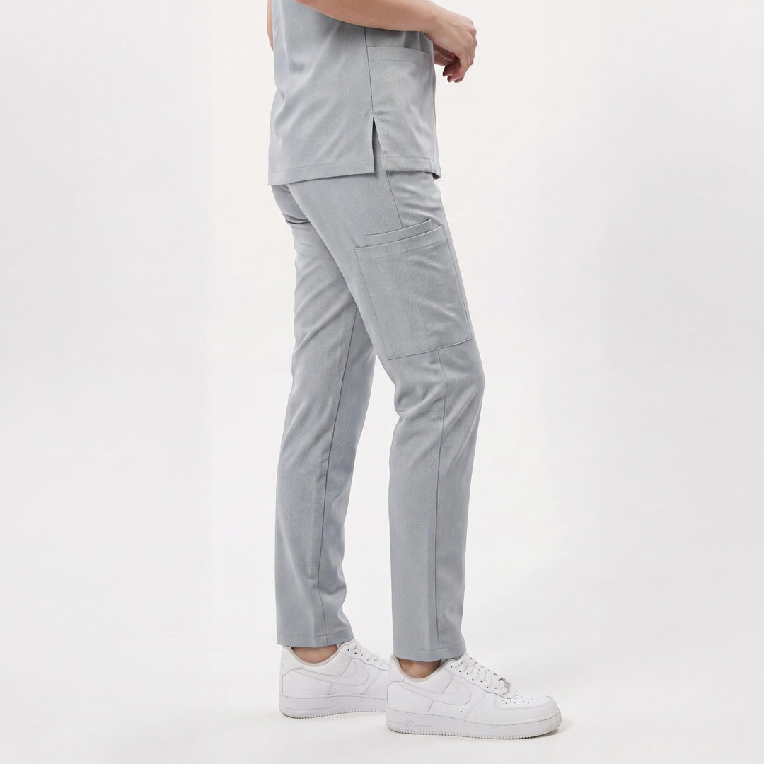Premium Likralı Zipper Seri Kadın Bulut Mavisi Üniforma Alt