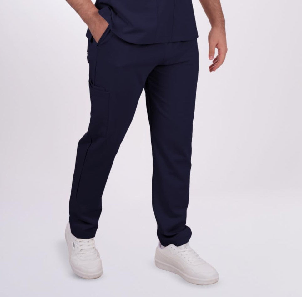 Likralı Zipper Seri Erkek Lacıvert Üniforma Alt